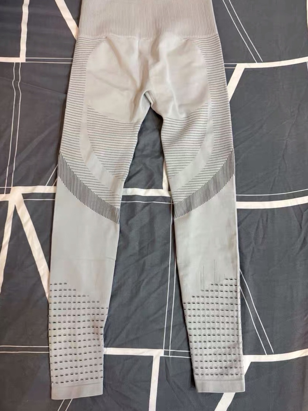 Seamless Light Gray High-Waist Leggings